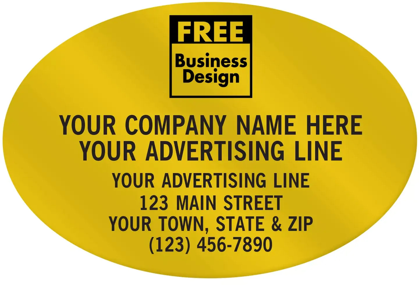 Oval Paper Labels - 3" x 2"