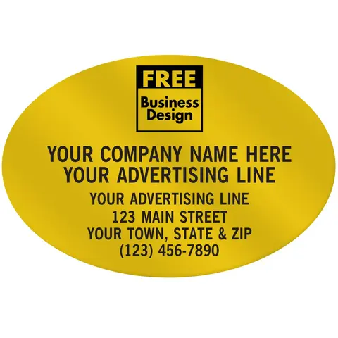 Oval Paper Labels - 3" x 2"