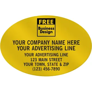 Oval Paper Labels - 3" x 2"