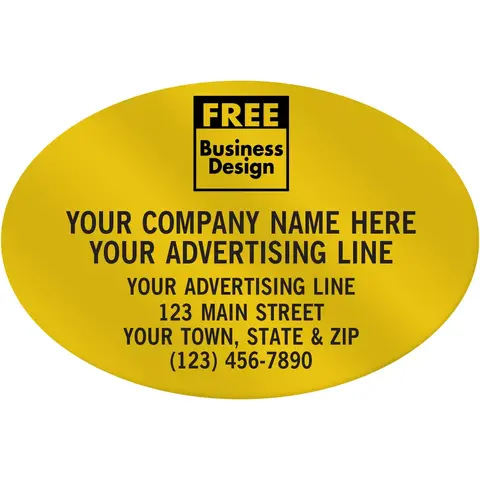 Oval Paper Labels - 3" x 2"