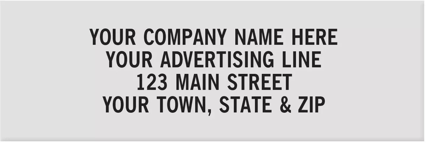 Rectangle Polyester Labels - 1 7/8" x 5/8"