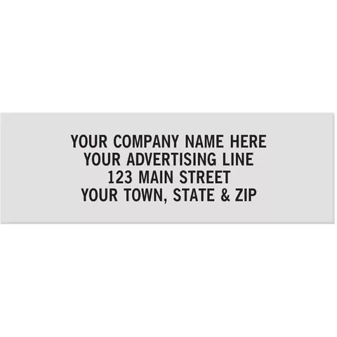 Rectangle Polyester Labels - 1 7/8" x 5/8"