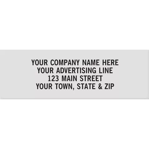 Rectangle Polyester Labels - 1 7/8" x 5/8"