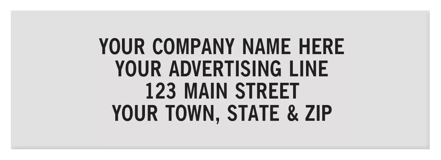 Rectangle Polyester Labels - 1 7/8" x 5/8"