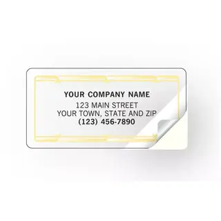 Transparent Gold Foil Labels
