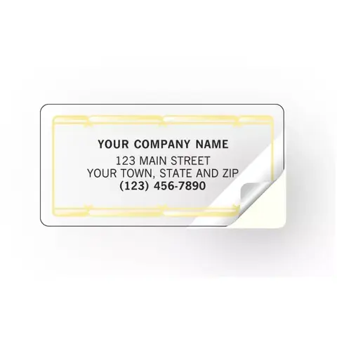 Transparent Gold Foil Labels