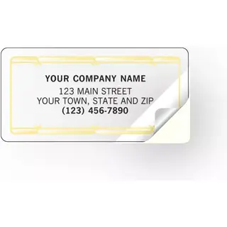 Transparent Gold Foil Labels