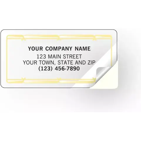 Transparent Gold Foil Labels