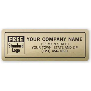 Gold Rectangle Labels