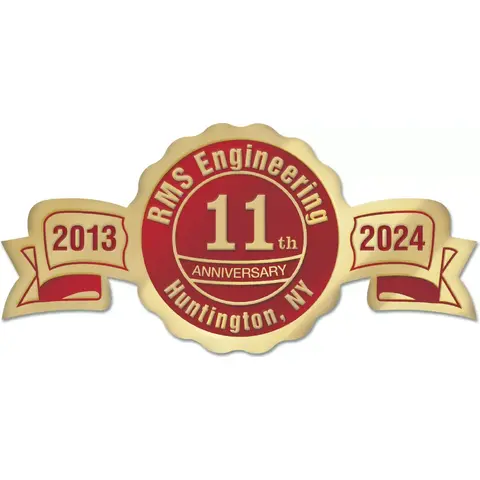 Custom printed business milestone label