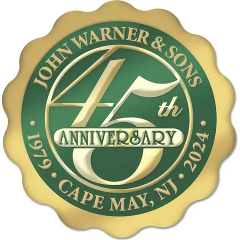 Custom printed anniversary labels