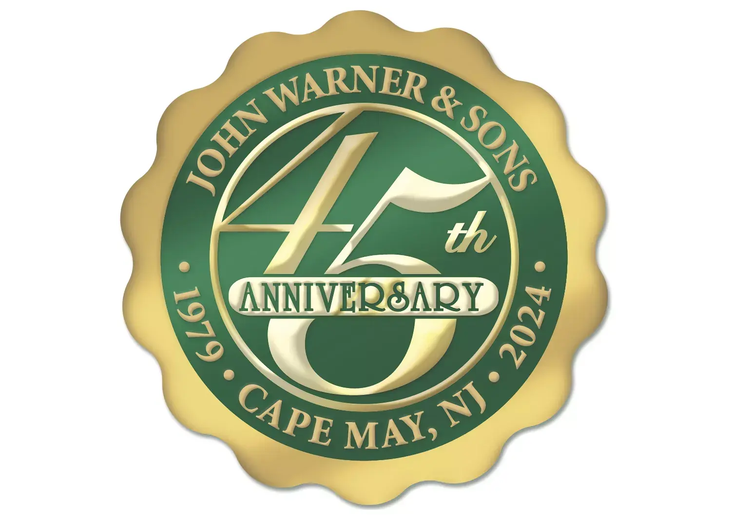Custom printed anniversary labels