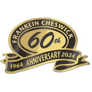Customized anniversary labels with ribbon