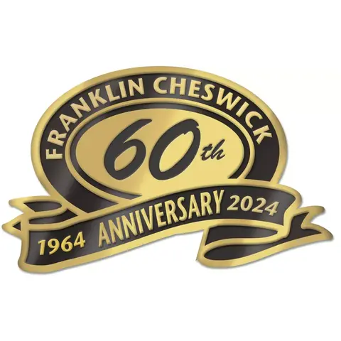 Customized anniversary labels with ribbon