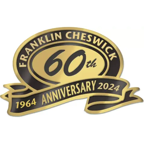 Customized anniversary labels with ribbon