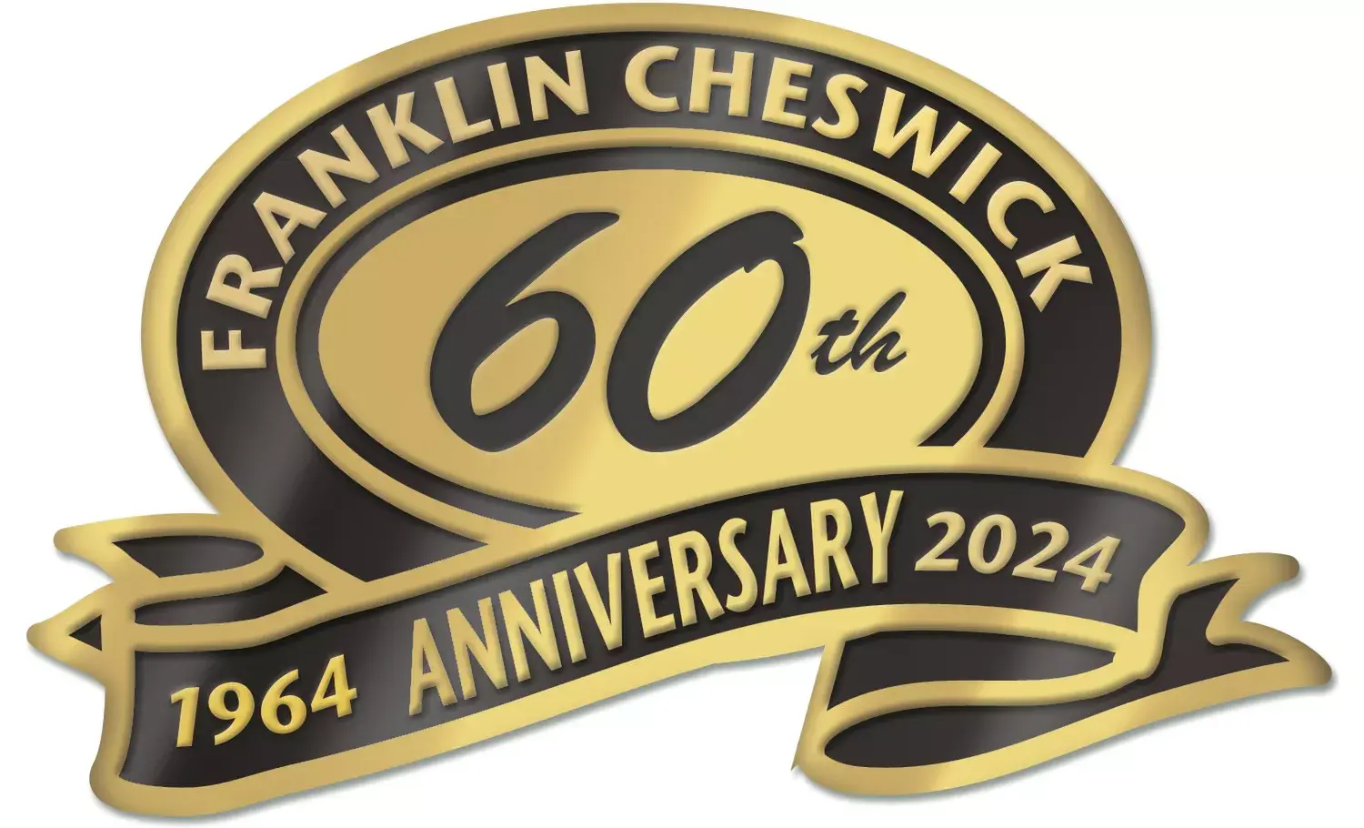 Customized anniversary labels with ribbon