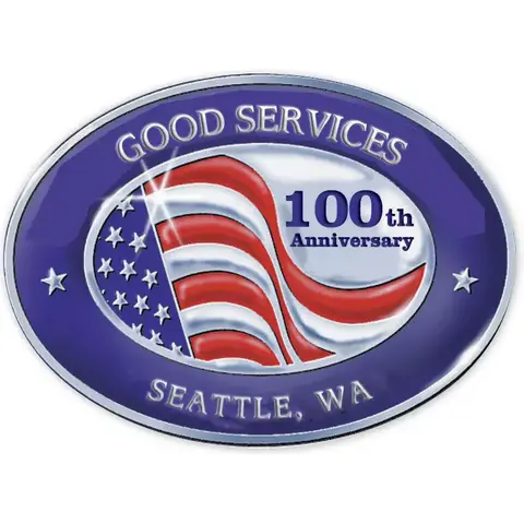 FSE40 - Silver Foil Anniversary Labels, Oval, Rolls