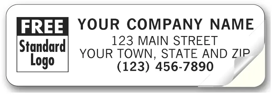 342 - Clear Business Address Labels