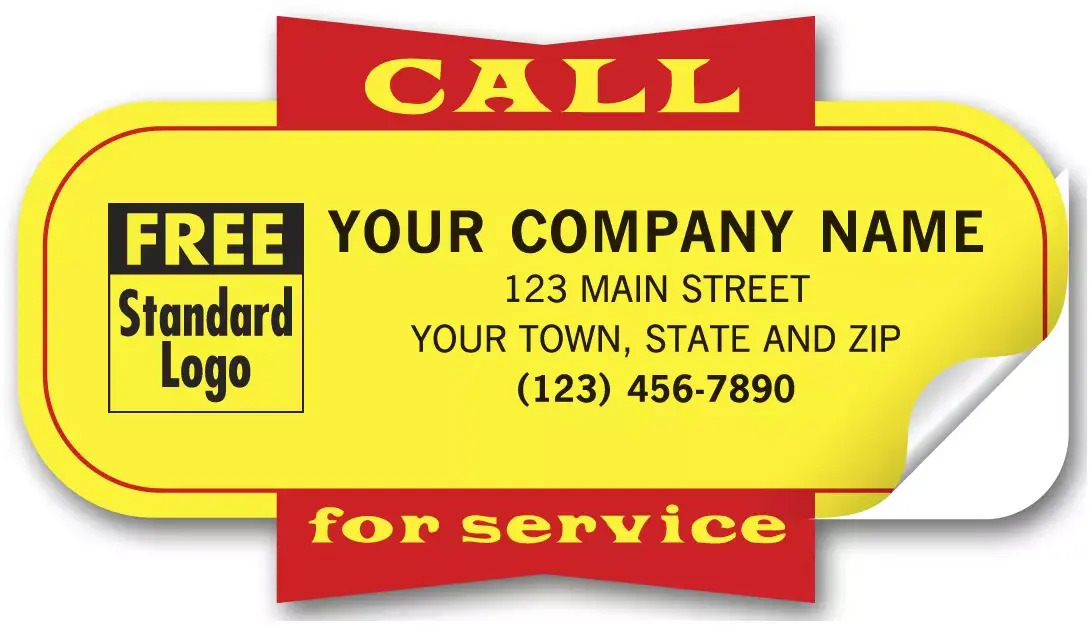 Call For Service Labels | Service Labels
