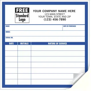 CL12 - Large Service Record Labels