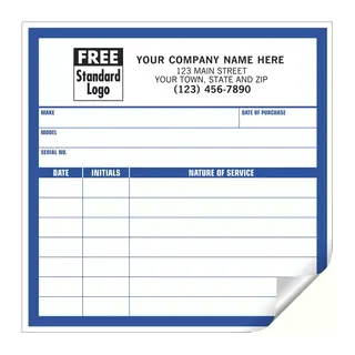 CL12 - Large Service Record Labels