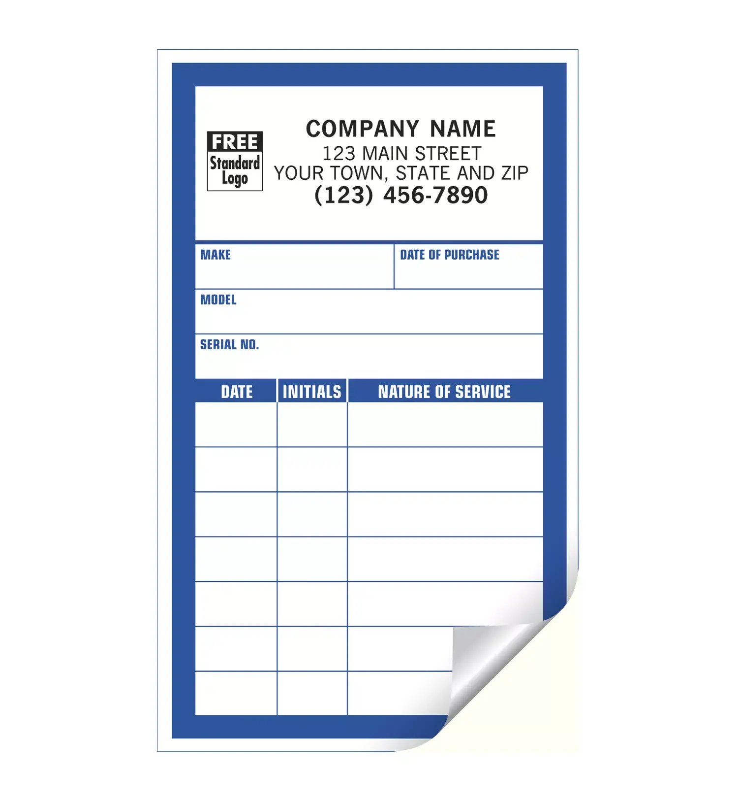 CL13 - Service Record Labels, Small