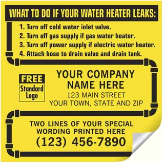 CL15 - Water Heater Service Labels