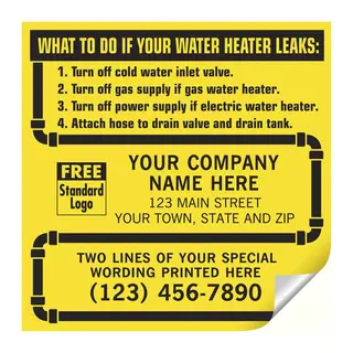 CL15 - Water Heater Service Labels