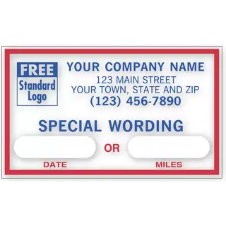 1690 - Static Cling Labels for Car Windshields