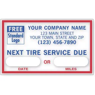 1690E - Static Cling / Windshield Labels: Next Tire Service