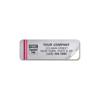 367 - Chrome Labels - Weatherproof and Waterproof