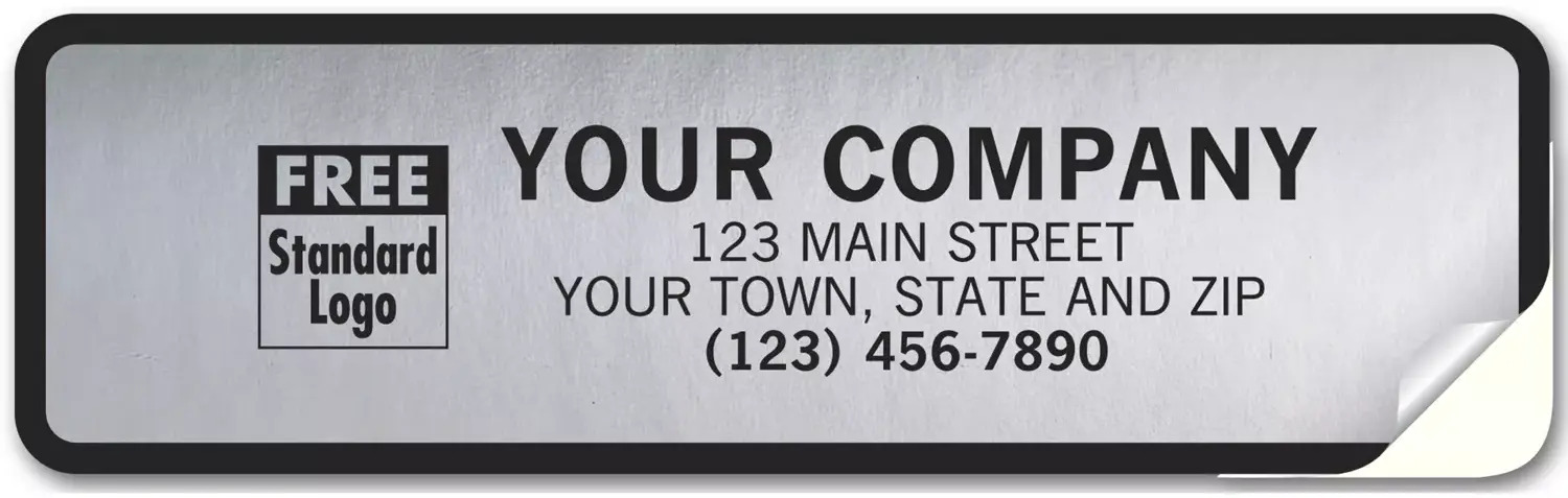 357 - Weatherproof Labels, Tuff Shield Chrome Poly Film