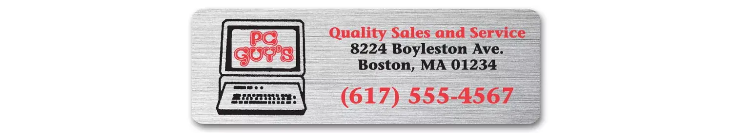 WR026 - Custom Printed Weatherproof Labels