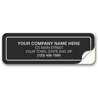 369 - Black Custom Weatherproof Labels