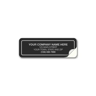 369 - Black Custom Weatherproof Labels