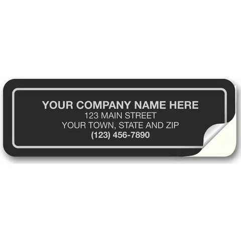 369 - Black Custom Weatherproof Labels