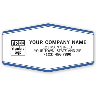 1512 - Weatherproof Labels, Blue & White