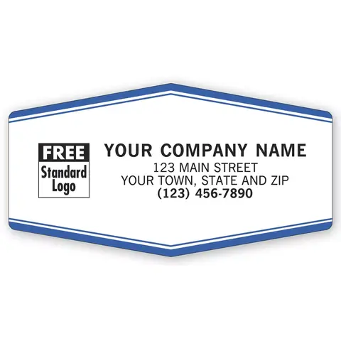 1512 - Weatherproof Labels, Blue & White