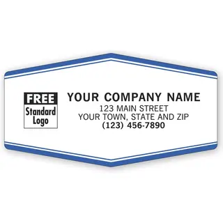1512 - Weatherproof Labels, Blue & White