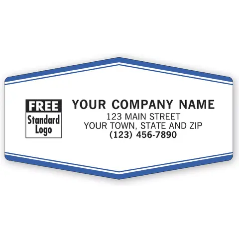 1512 - Weatherproof Labels, Blue & White