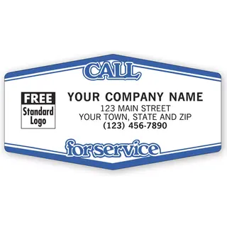 1514 - Weather Resistant Call For Service Labels