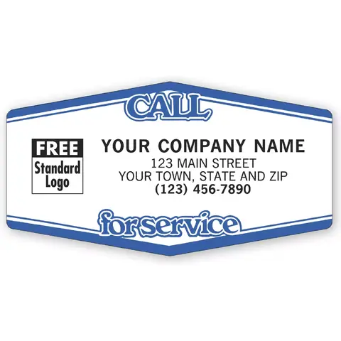 1514 - Weather Resistant Call For Service Labels