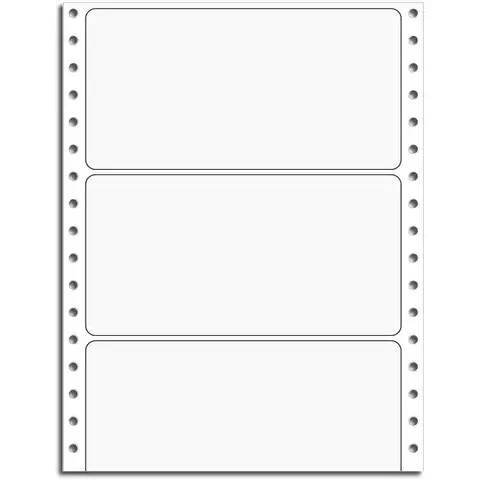 9818 - Continuous Printer Labels