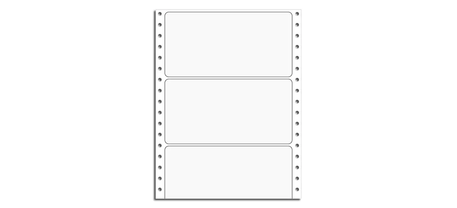 9818 - Continuous Printer Labels