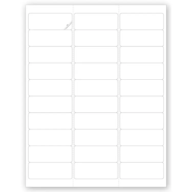12650 - Blank Printer Labels - Laser or Inkjet