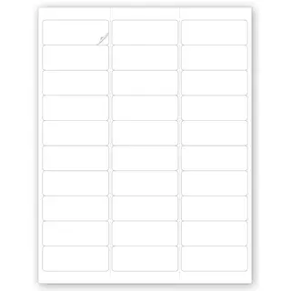 12650 - Blank Printer Labels - Laser or Inkjet