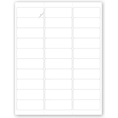12650 - Blank Printer Labels - Laser or Inkjet