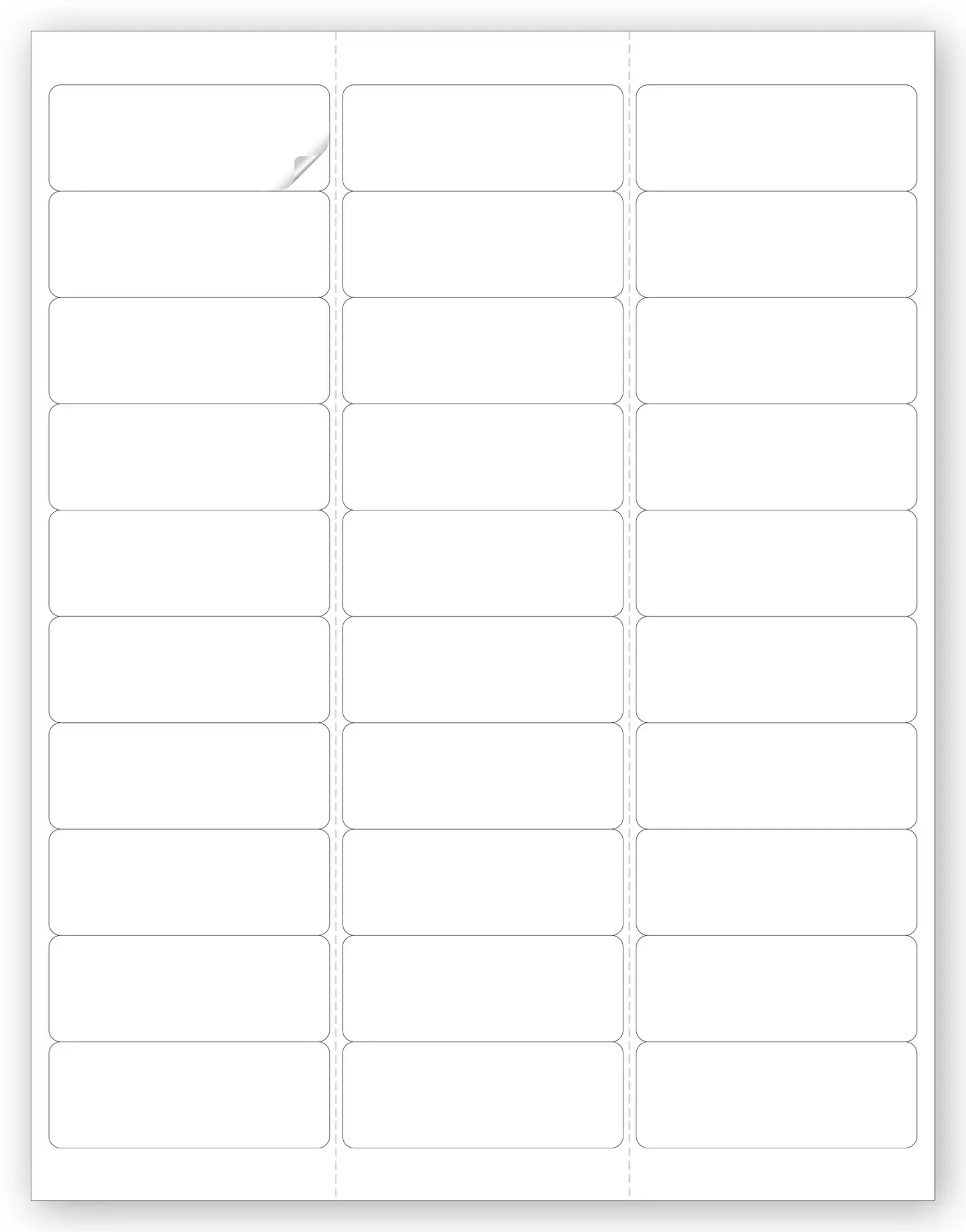 12650 - Blank Printer Labels - Laser or Inkjet
