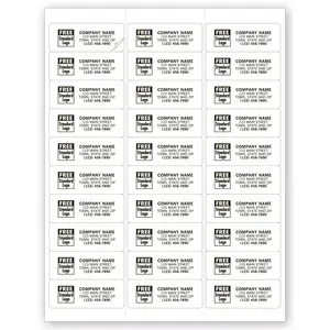 12716 - Permanent Computer Mailing Labels, 30 Per Sheet