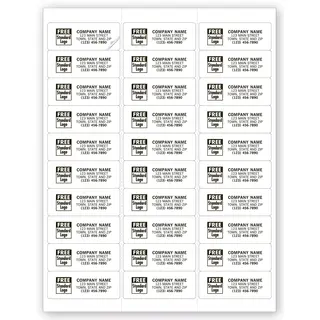 12716 - Permanent Computer Mailing Labels, 30 Per Sheet